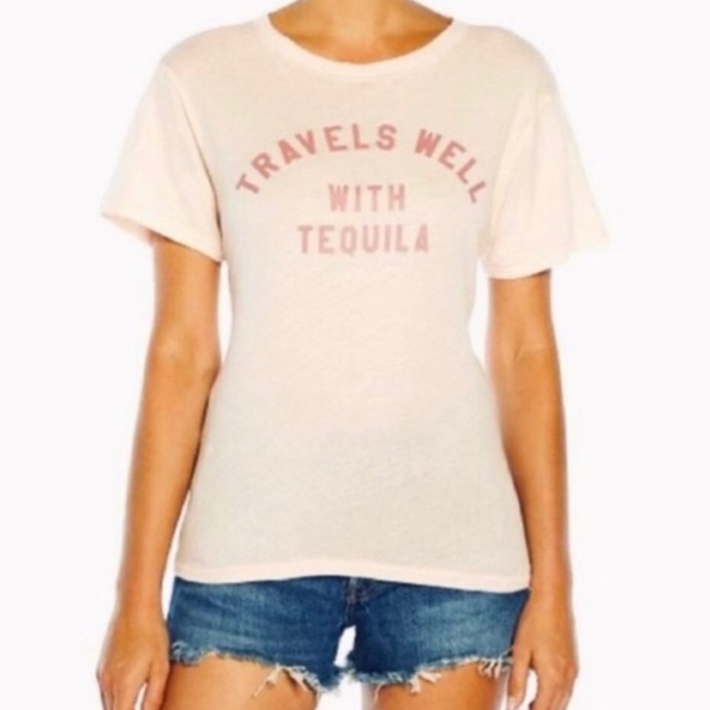 Wildfox Keke Travels well with Tequila pink XS